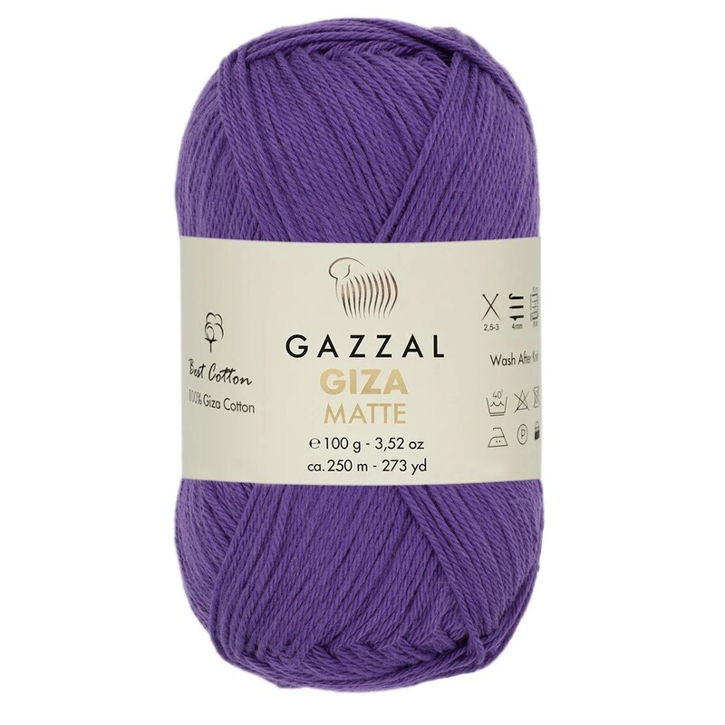 Gazzal Giza Matte El Örgü İpi Leylak 5568 - Thumbnail