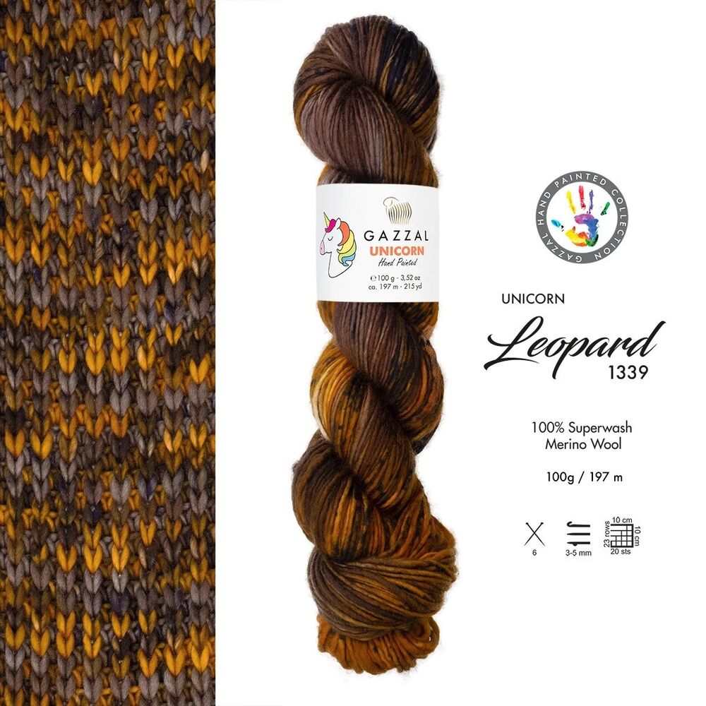 Gazzal Unicorn El Örgü İpi Leopar 1339