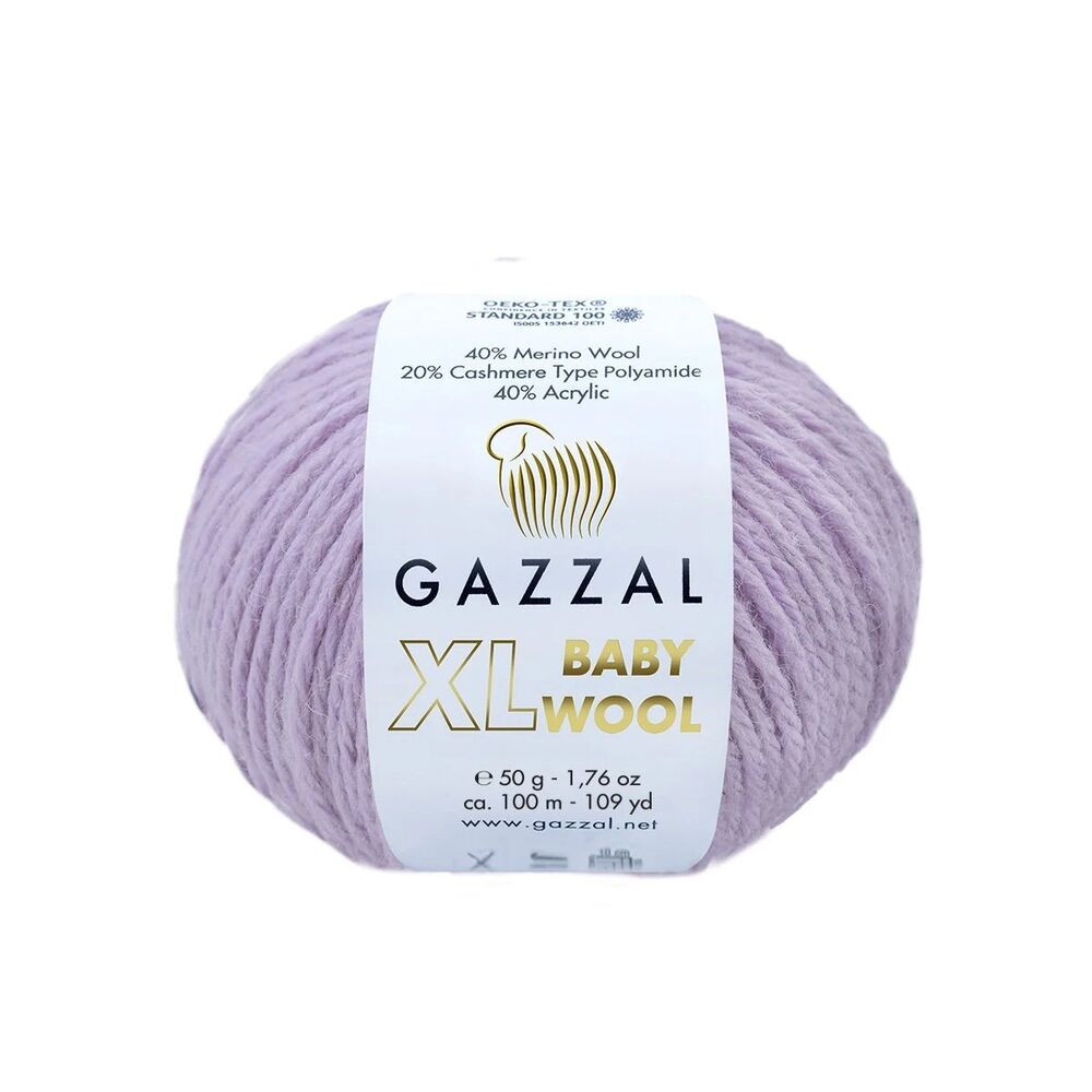 Gazzal Baby Wool XL El Örgü İpi | Pembe Lavanta 823