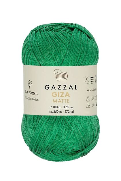 Gazzal Giza Matte El Örgü İpi Parlak Yeşil 5560