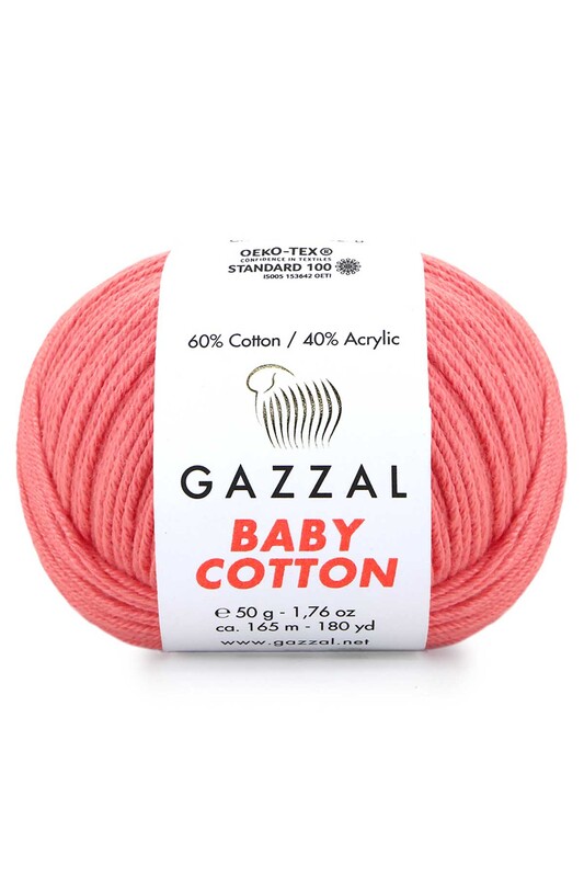 Gazzal Baby Cotton El Örgü İpi Şeftali Çiçeği 3435 - Thumbnail