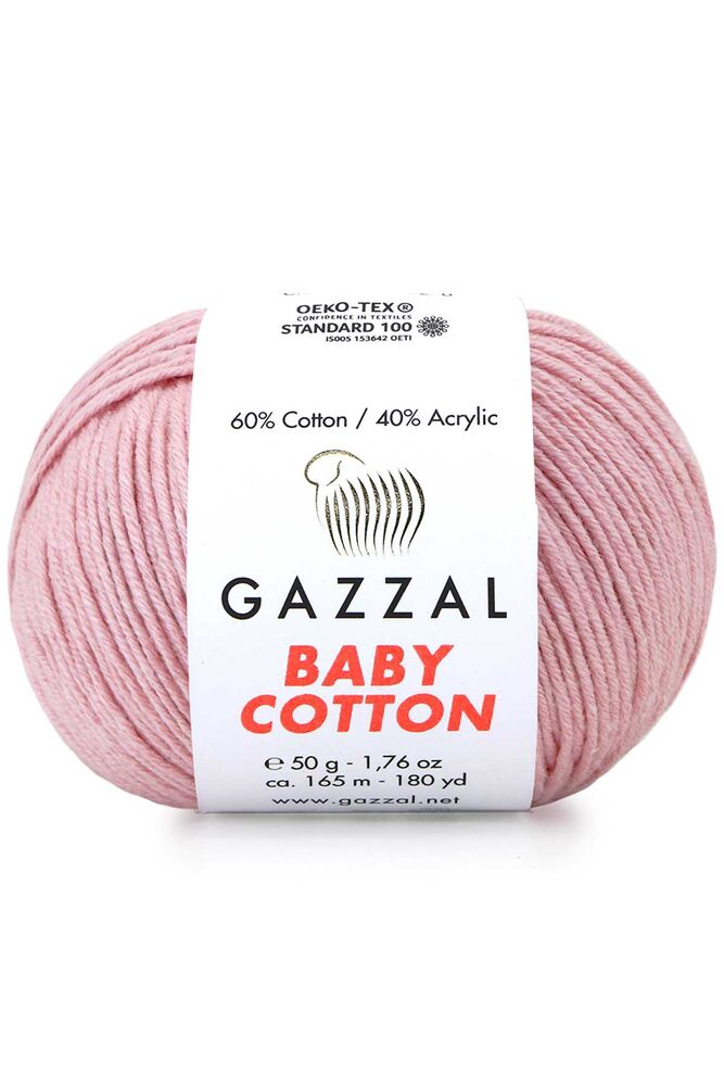 Gazzal Baby Cotton El Örgü İpi Pudra 3444
