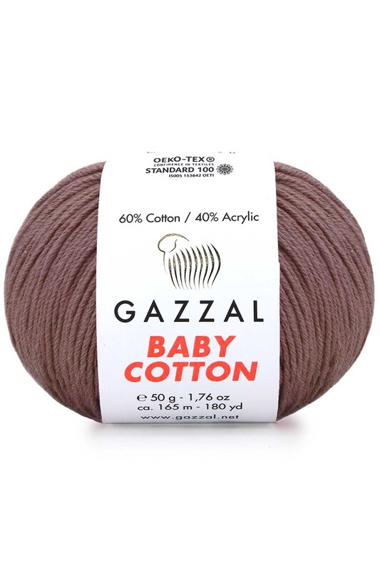 Gazzal Baby Cotton El Örgü İpi Konyak 3455 - Thumbnail