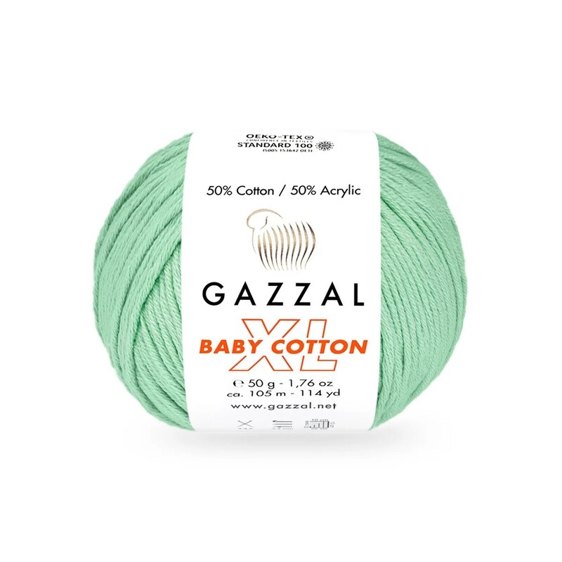 Gazzal - Gazzal Baby Cotton XL El Örgü İpi Neptün Yeşili 3425