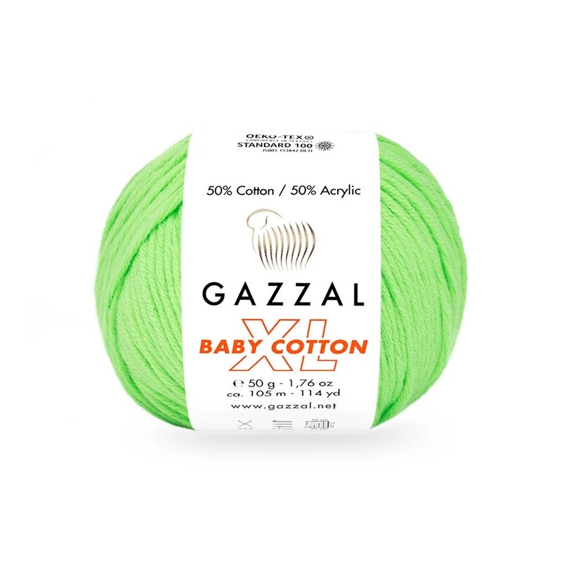 Gazzal - Gazzal Baby Cotton XL El Örgü İpi Kertenkele 3427