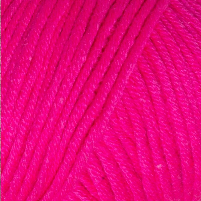 Gazzal Baby Cotton XL El Örgü İpi Neon Pembe 3461 - Thumbnail