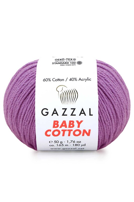 Gazzal - Gazzal Baby Cotton El Örgü İpi Dut 3414