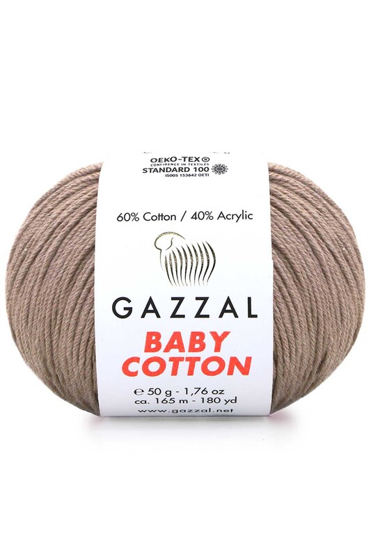 Gazzal - Gazzal Baby Cotton El Örgü İpi Sıva 3434 Gazzal - Gazzal Baby Cotton El Örgü İpi Sıva 3434