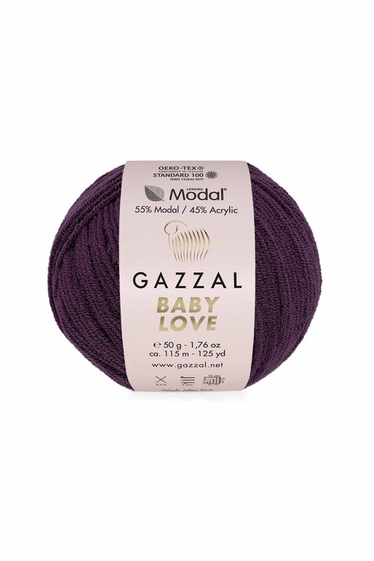  Gazzal Baby Love Yarn| Purple 1610 - Thumbnail