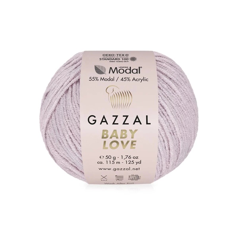  Gazzal Baby Love Yarn|Lilac 1625 - Thumbnail
