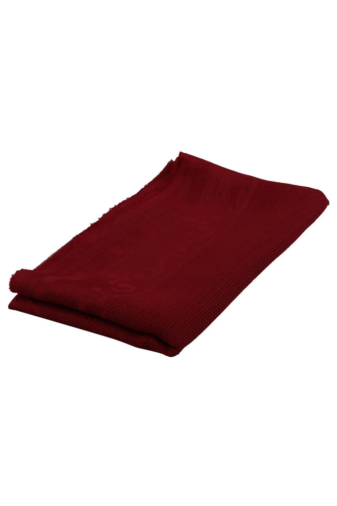 Linen Kumaş İşlemelik Hazır Seccade | Kırmızı