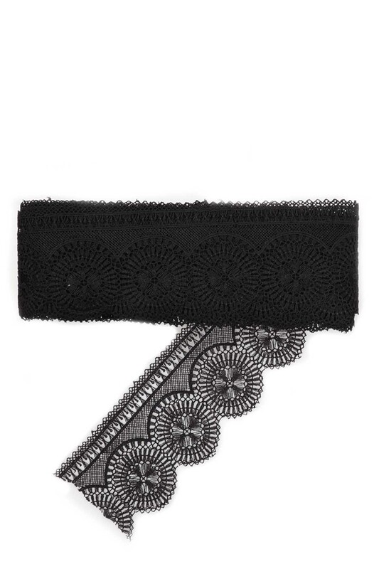 SİMİSSO - Patterned Guipure Simisso|Black