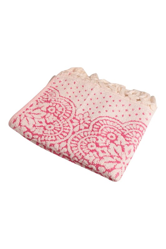 Demet Havlu - Bambu Nakışlı El ve Yüz Havlusu 50*90 4375 | Pembe