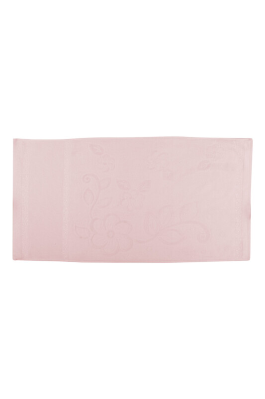 Snowdrop Velvet Embroidered Towel Fringed 50*90 Powder 9210 - Thumbnail