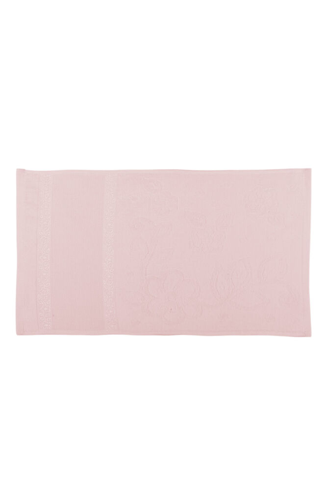 Snowdrop Patterned Velvet Embroidered Hand Towel 30*50 Beige 9819