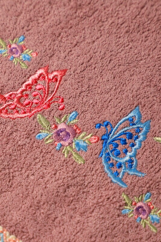 Masal Saçaklı El Havlusu 30*50 1379-1 | Pembe - Thumbnail