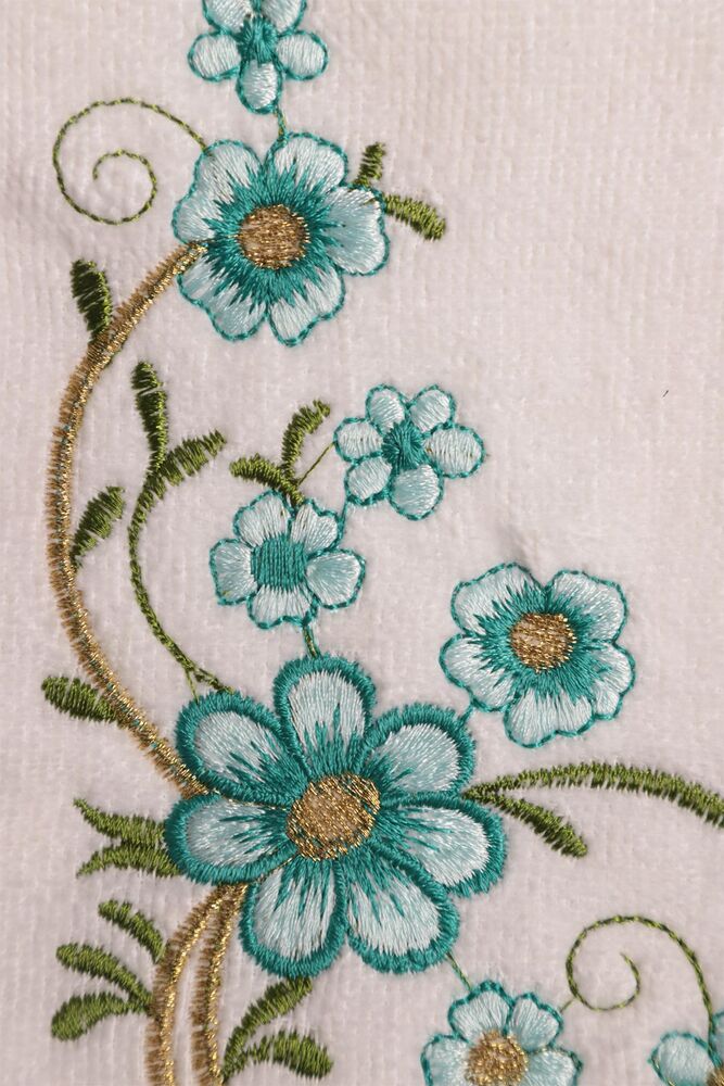Embroidered Hand Towel 30x50 cm 7086 | Mint