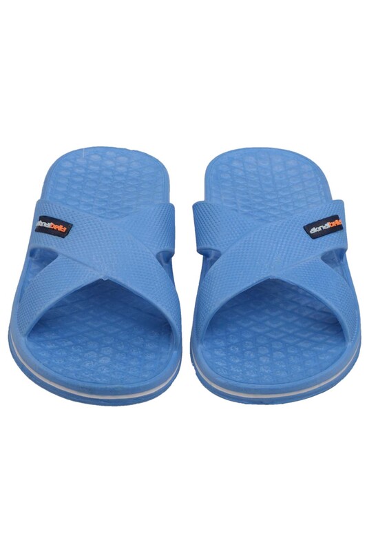 Akınalbella Cross Band Men Slippers 140 | Blue - Thumbnail