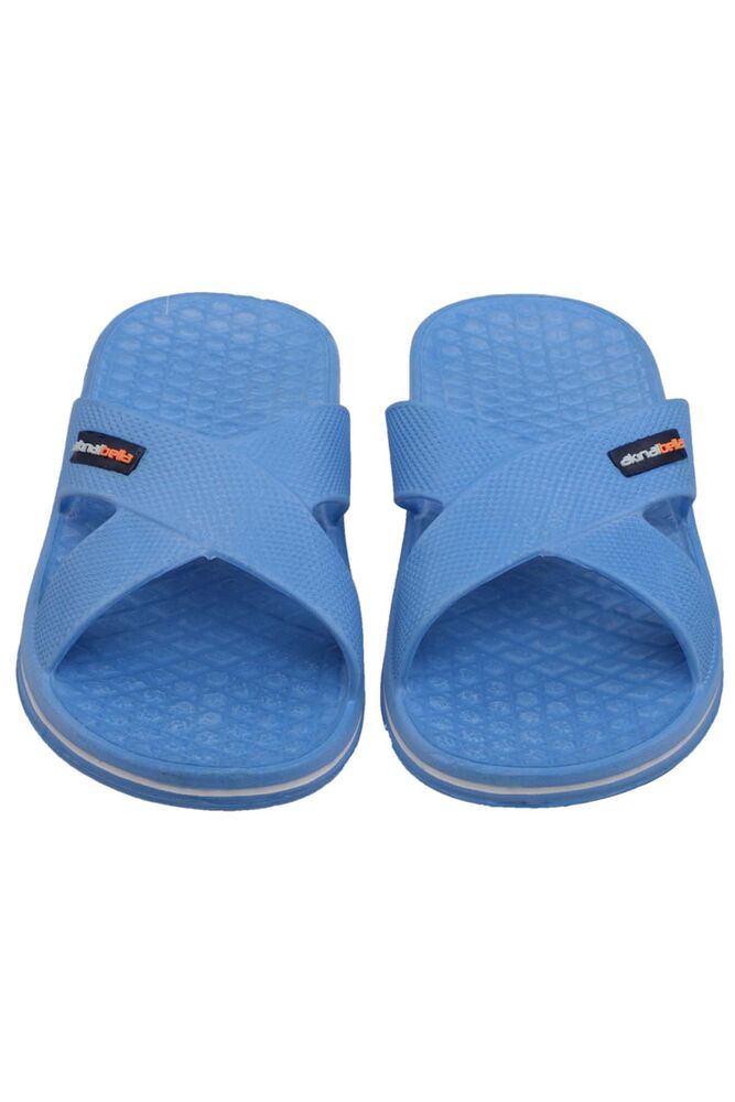 Akınalbella Cross Band Men Slippers 140 | Blue