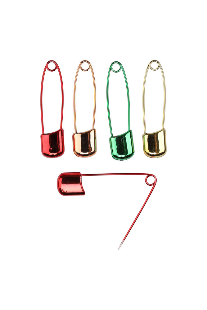 Metalize Çengelli İğne 4 cm 5 li