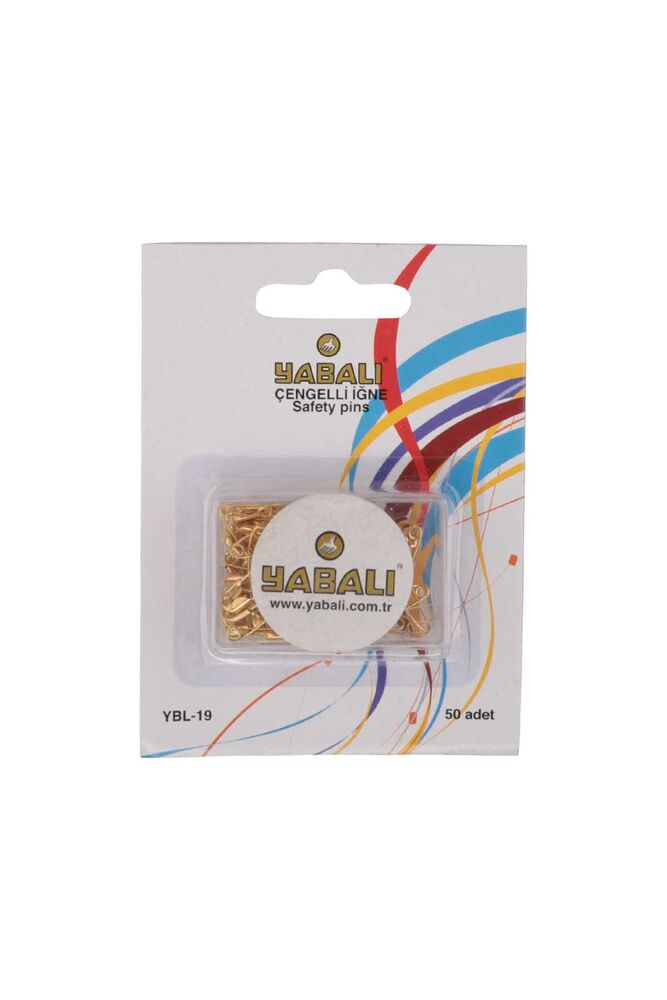 Yabalı Çengelli İğne Gold 50 Adet YBL-19