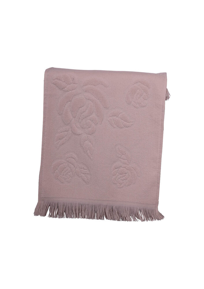 Fiesta Soft Kadife İşleme Havlusu Saçaklı 30 x 50 | Bej