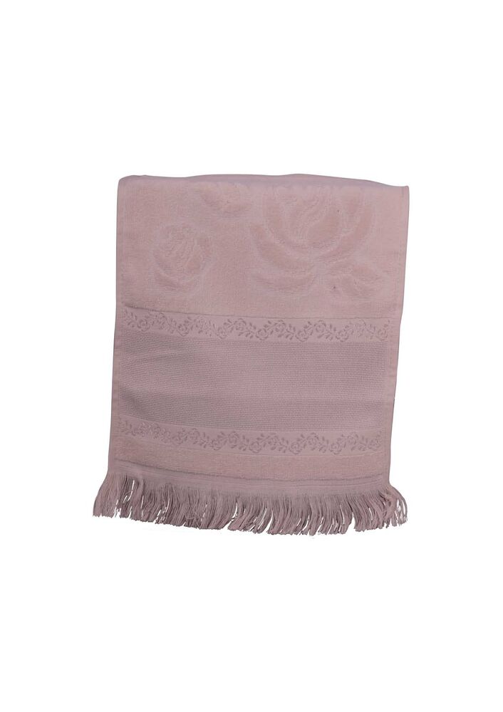 Fiesta Soft Kadife İşleme Havlusu Saçaklı 30 x 50 | Bej