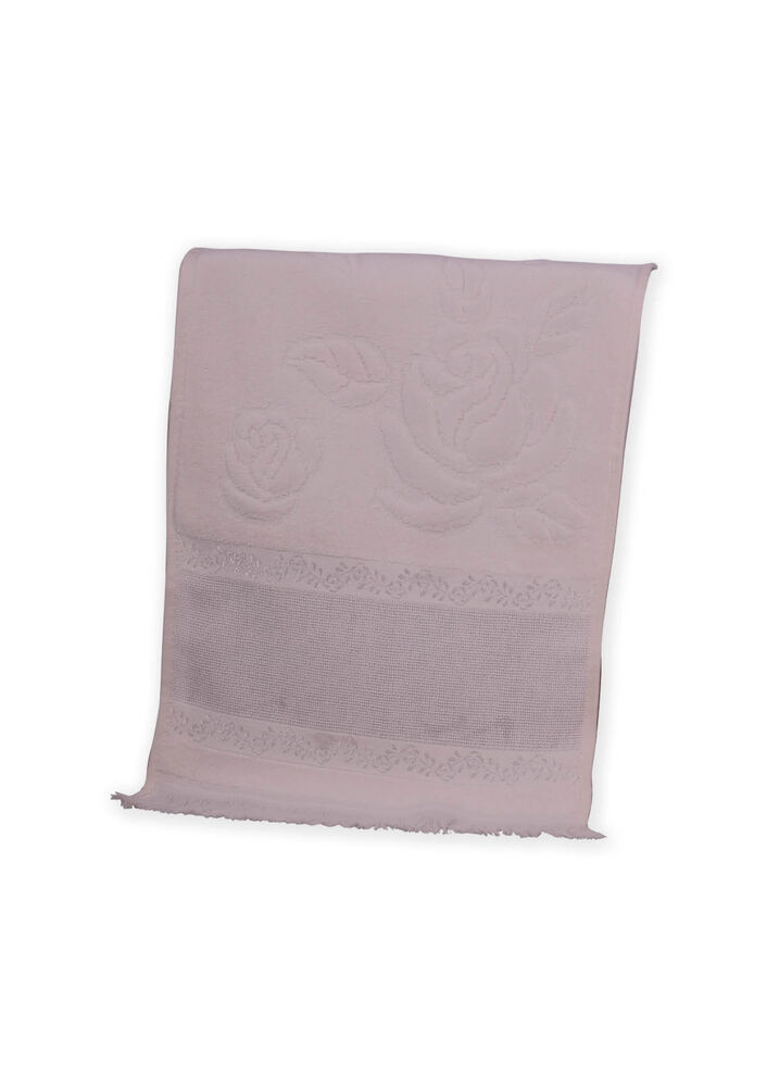 Fiesta Soft Kadife İşleme Havlusu Saçaklı 30 x 50 | Krem