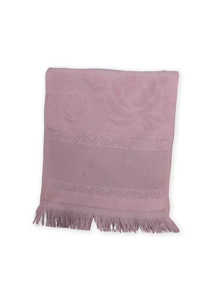 Fiesta Soft Kadife İşleme Havlusu Saçaklı 30 x 50 | Pembe