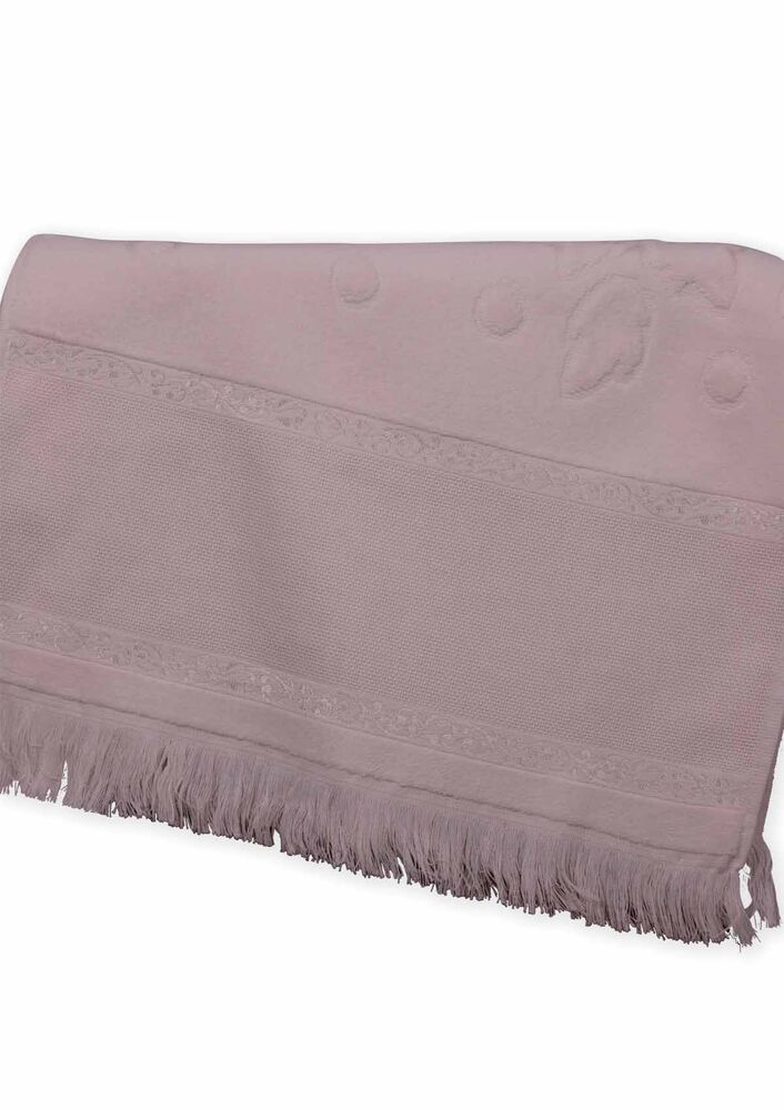 Fiesta Kadife İşleme Havlusu Saçaklı 50 x 90 | Krem