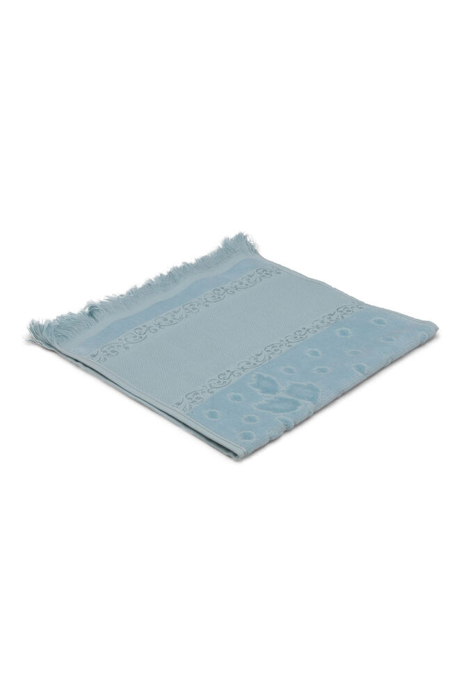 Fiesta Kadife İşleme Havlusu Saçaklı 30 x 50 | Bebe Mavi