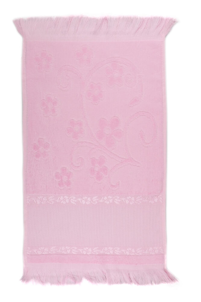 Saçaklı İşlemelik Havlu 30*50 cm | Pembe