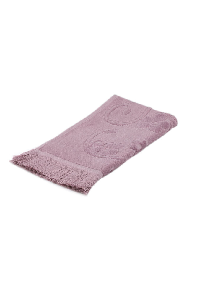Saçaklı İşlemelik Havlu 30*50 cm | Mürdüm