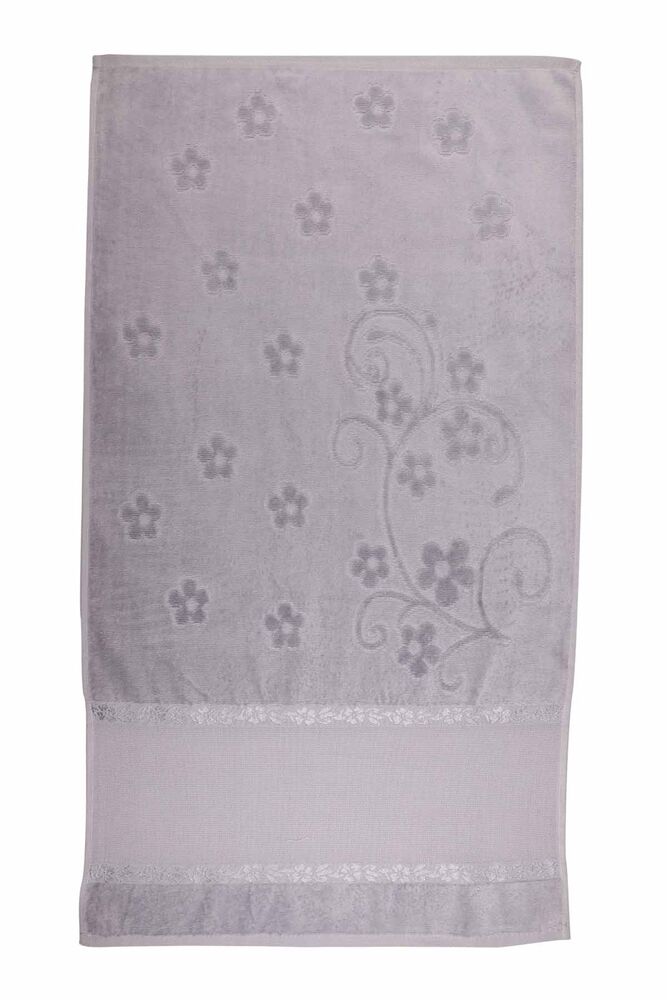 Saçaksız İşlemelik Havlu 50*90 cm | Gri