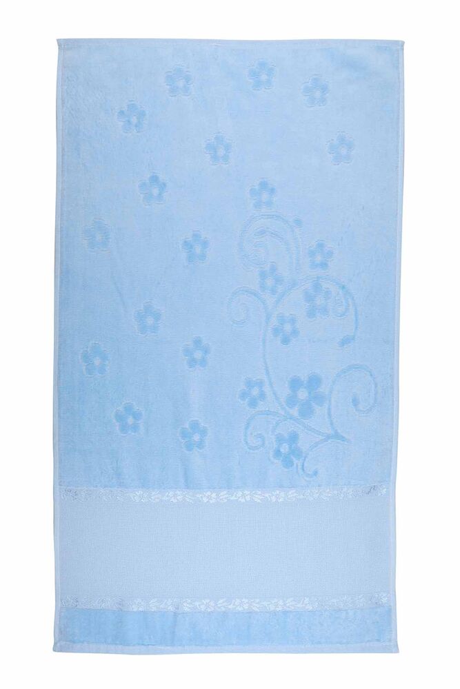 Saçaksız İşlemelik Havlu 50*90 cm | Bebe Mavi