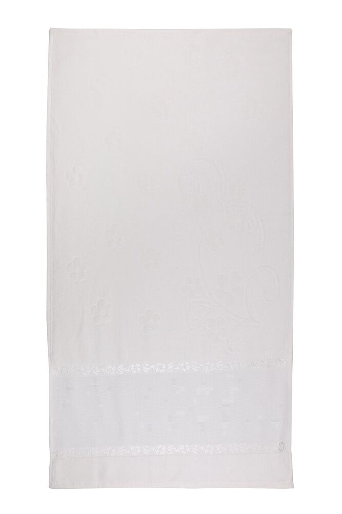 Saçaksız İşlemelik Havlu 50*90 cm | Krem