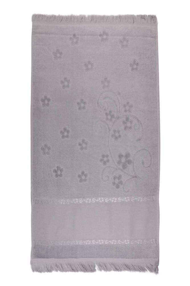 Saçaklı İşlemelik Havlu 50*90 cm | Gri