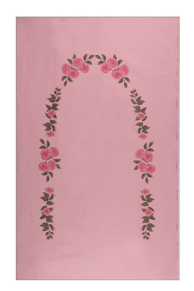Baskılı Etamin İşlemelik Seccade Pembe 509 | Pudra