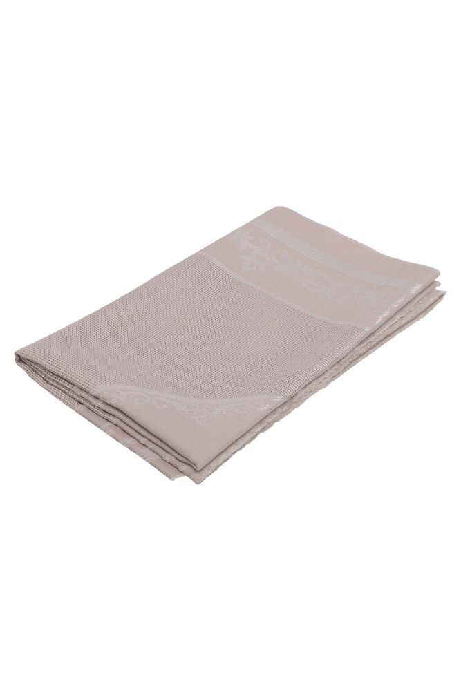 Linen Etamin İşlemelik Seccade Kumaşı | Koyu Bej