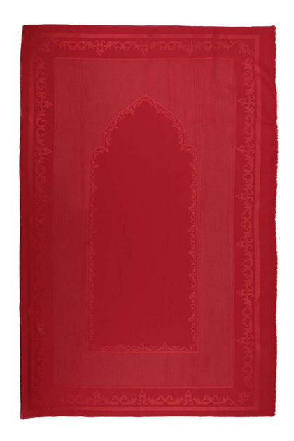 Linen Etamin İşlemelik Seccade Kumaşı | Kırmızı