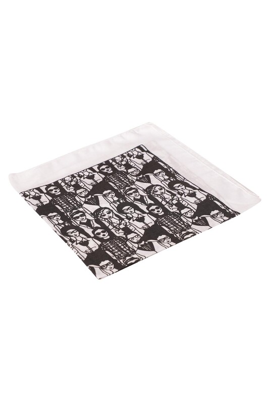 GÜLŞEN - Baskılı Bandana 01 | Beyaz
