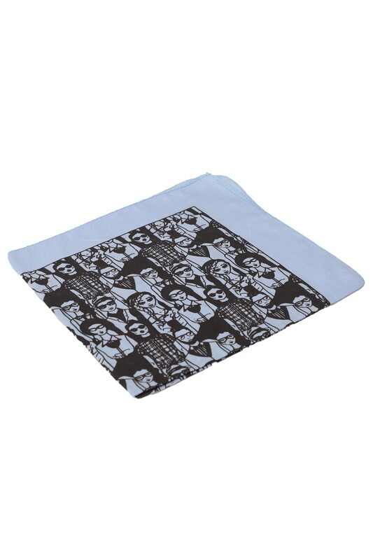 GÜLŞEN - Baskılı Bandana 01 | Mavi