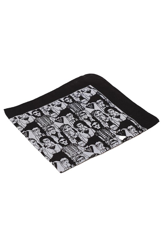 GÜLŞEN - Baskılı Bandana 01 | Siyah