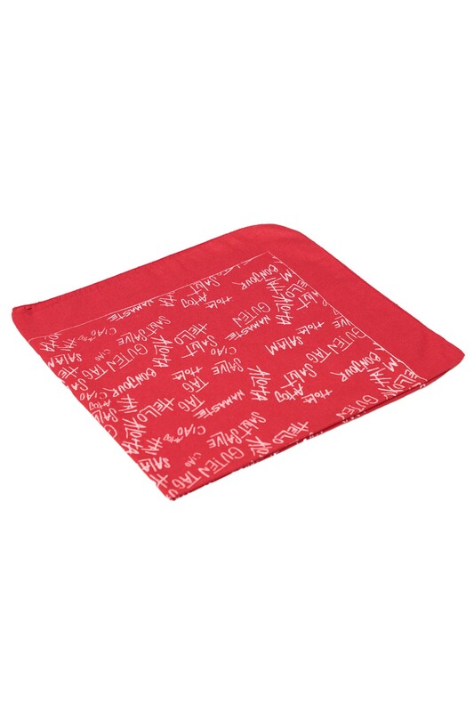 GÜLŞEN - Yazı Baskılı Bandana | Kırmızı