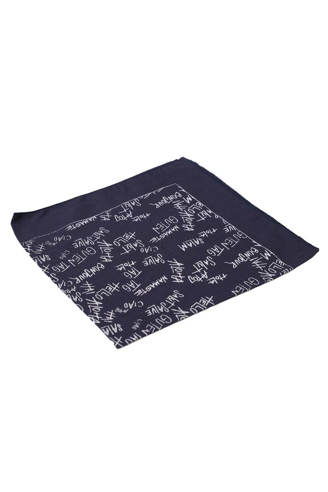 Yazı Baskılı Bandana | Lacivert