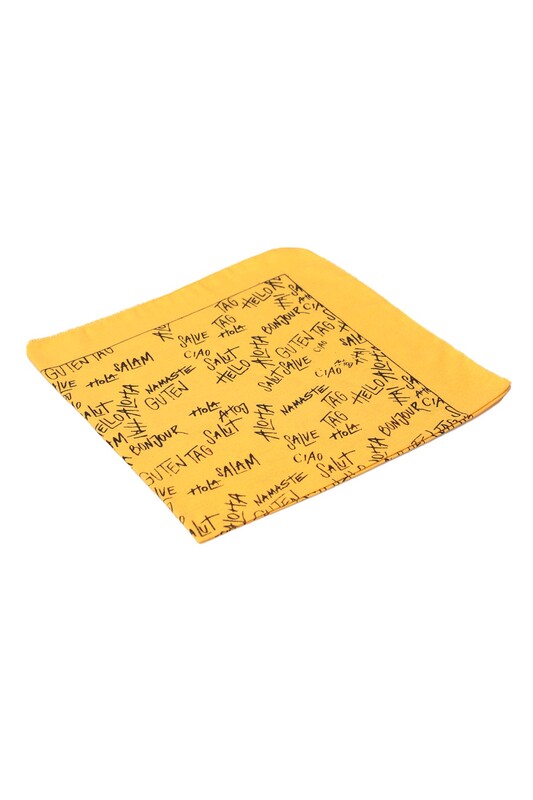 GÜLŞEN - Yazı Baskılı Bandana | Sarı
