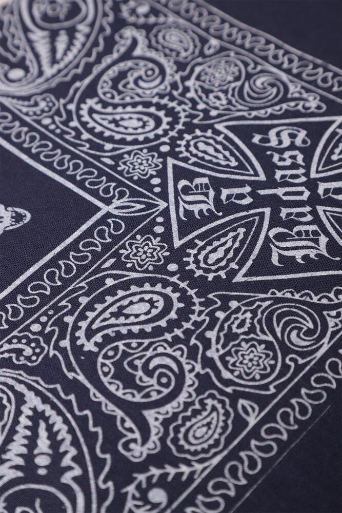 Kurukafa Baskılı Bandana | Lacivert