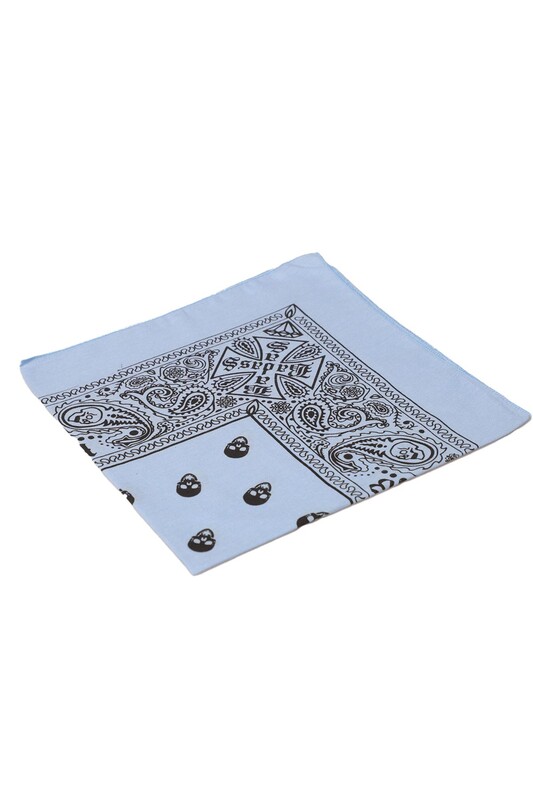 GÜLŞEN - Kurukafa Baskılı Bandana | Mavi