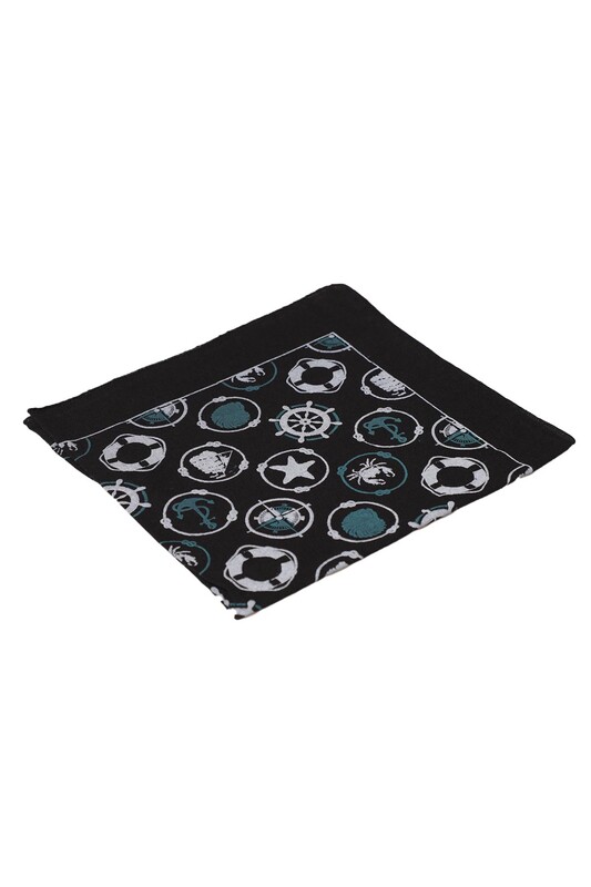 GÜLŞEN - Baskılı Bandana 02 | Siyah