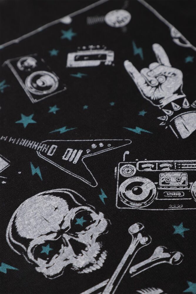 Baskılı Bandana 03 | Siyah